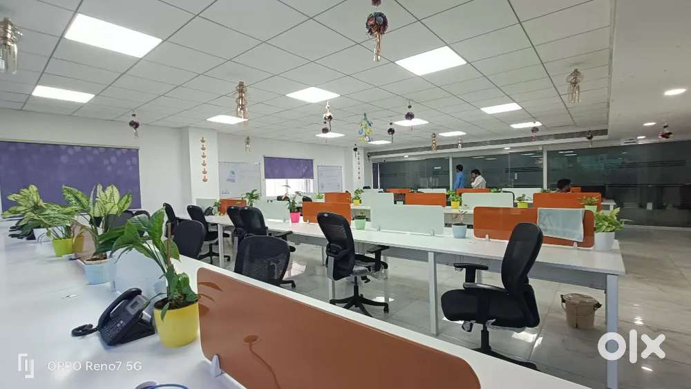 100 Workstations 5 Cabins 1 Conference plug and play office for Rent