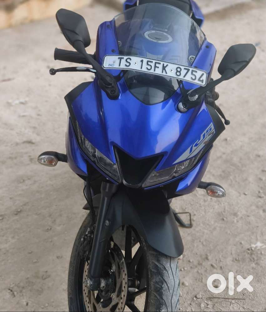 yamaha r15 v3 , age of 2years , blue colour