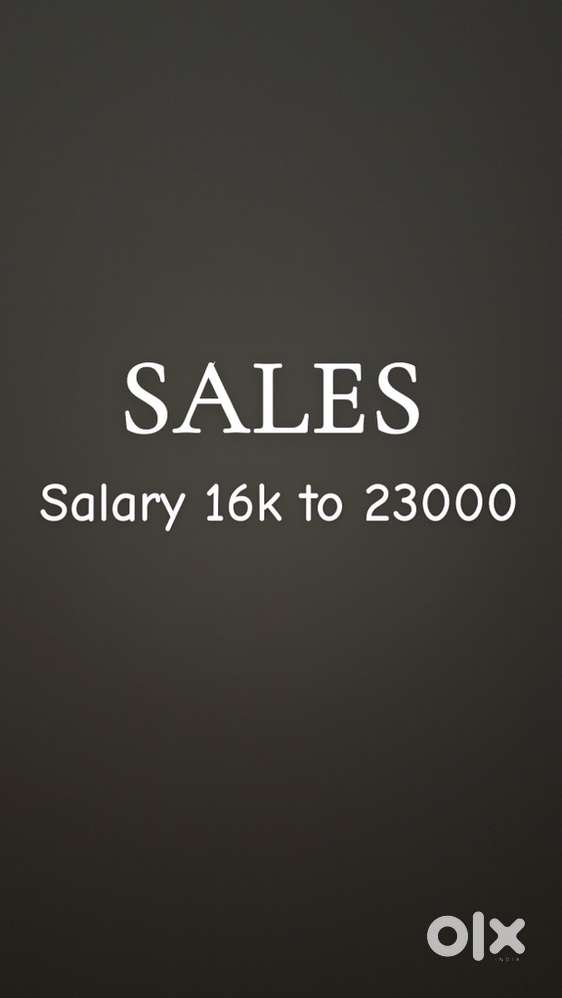 Experience salssman with good communication skills