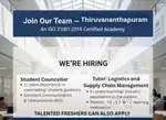 Join Our Team — Thiruvananthapuram
An ISO 21001:2018 Certified Academy