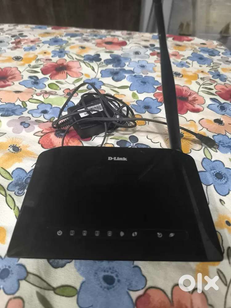 D-Link DSL-2730U Wireless-N 150 ADSL2+ 4-Port Router used(Black)