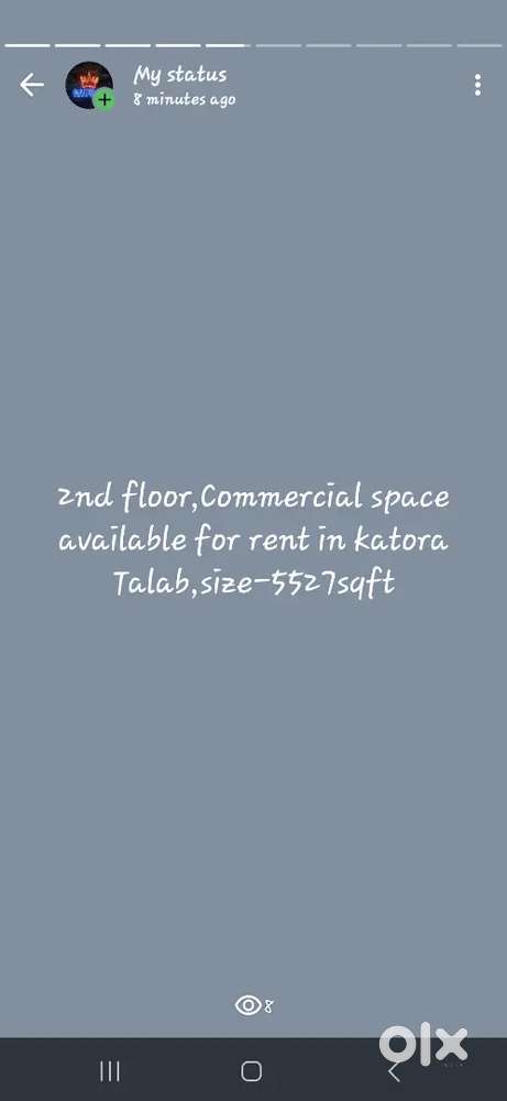 Commercial space for rent in katora Talab