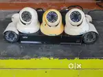 4 Ch UNV HD CCTV DVR With 1 TB HDD and 5 Hi-Focus Cameras