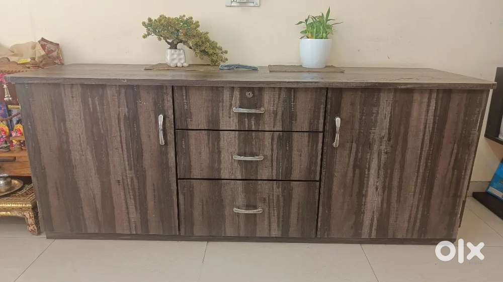 Wooden TV Unit with Storage