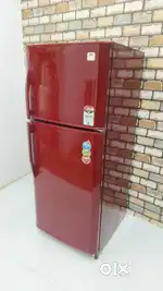 Godrej eon red colour in very gud wrking condition dd fridge available
