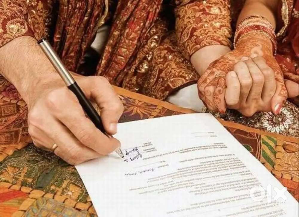 Marriage Registration and Documentation and Agreement typing