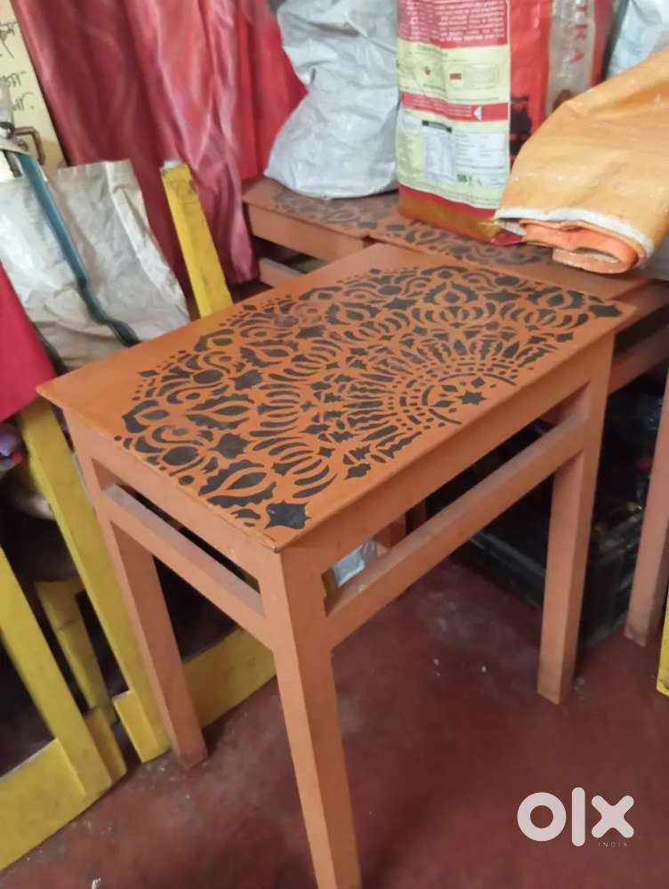 Wooden table chair
