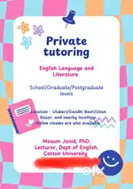 Private Tutoring for English Language and Literature