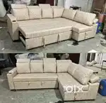 L TYPE LONGER SOFA COME BED MANUFACTURING AT ZAM ZAM FURNITURE