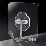 Plastic Adhesive Flower Wall Hook