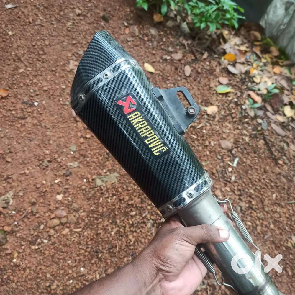 Akrapovic exhaust with bend pipe for ns200
