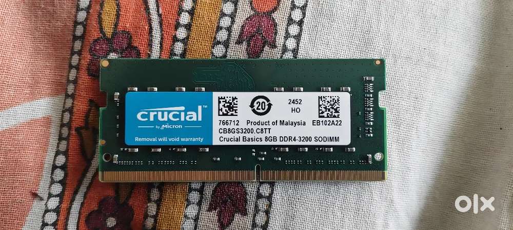 Crucial DDR4 8 GB RAM 3200 MHZ