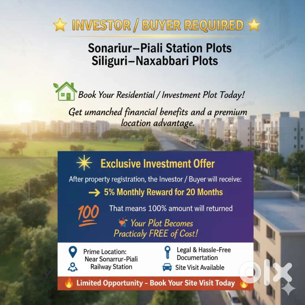 Plotted Land available near Kolkata Sonarpur & Siliguri Naxalbari