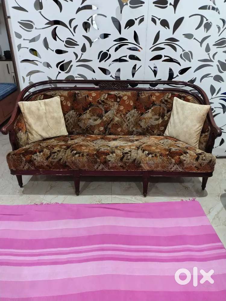 Sofa set chairs and table