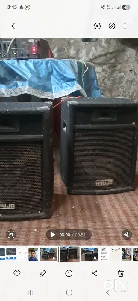 Ahuja amplifier and 2 Box