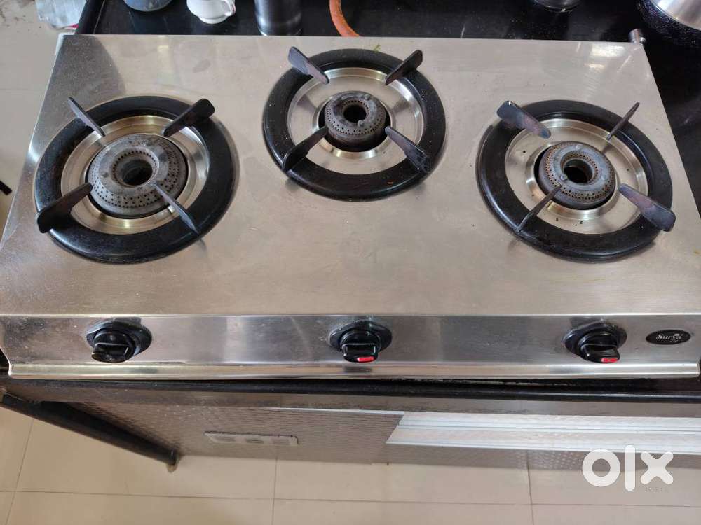 3 Burners Steel Gas Stove