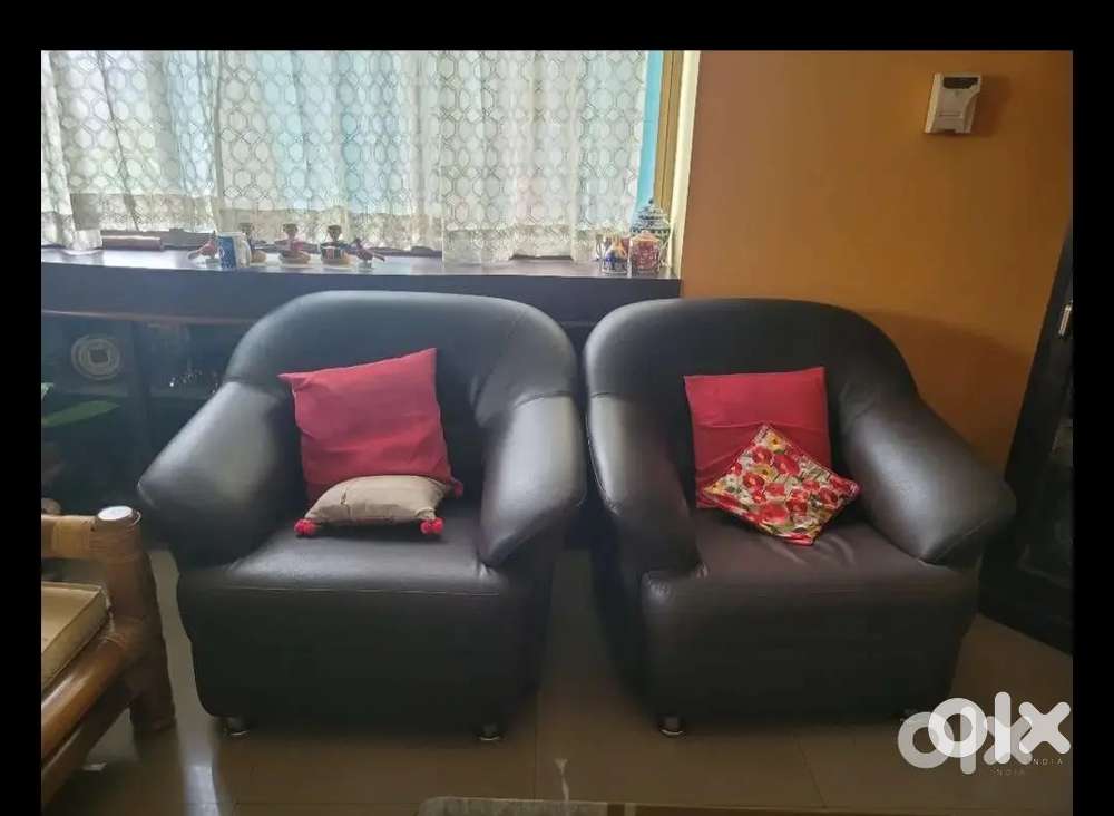 Black sofa set