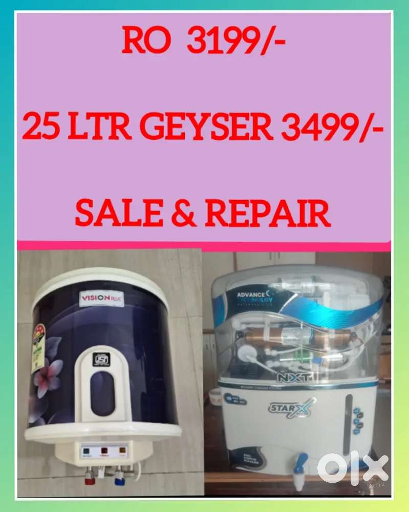WATER PURIFIER RO FILTER GEYSER, CHIMNEY, INVERTER IN HOLE SALE PRICE