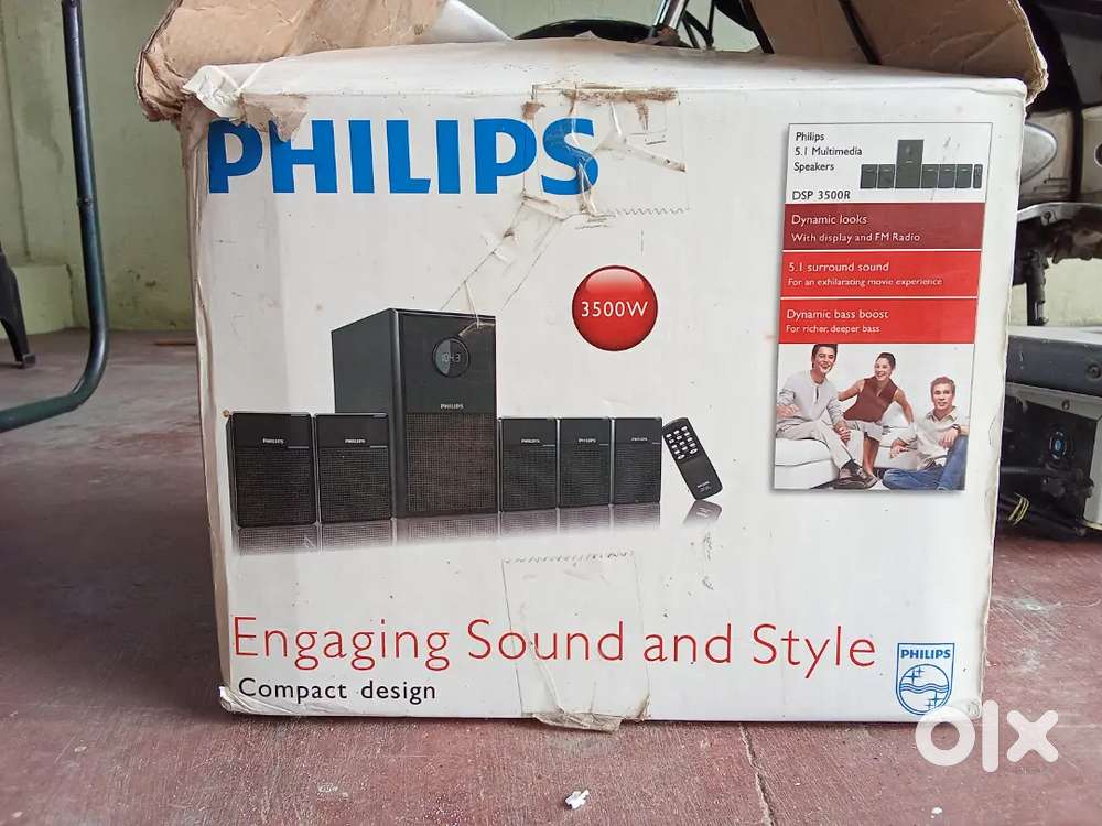 Philips 5.1 Speakers + Philips DVD & VCD Deck  Excellent Condition