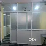 Aluminium glass partition and doors locks