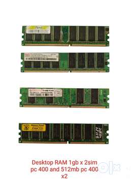 Ram Desktop pc 400 1gb and 512mb