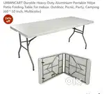 Aluminium portable folding table