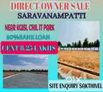 Near IT park saravanampatti coimbatore DTCP APPROVED site for sale
