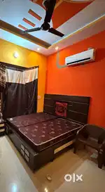 1 bedroom with bathroom  furnished with ac bed led  rack