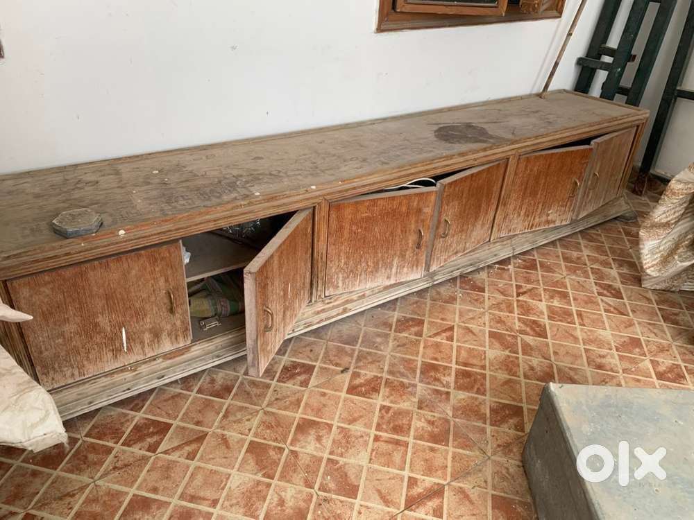 Teak wood seating and storage space