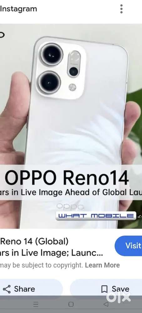 Oppo Reno 14 8/256 .. 9days old but without using phone