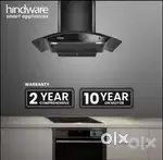 Hindware Ripple 90 IN Auto Clean Wall Mounted Chimney