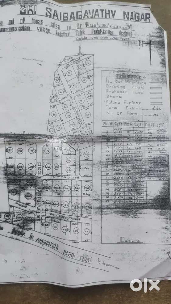 Olayiur near on road in byepass cross plot