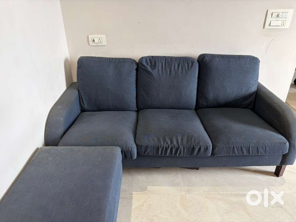 IKEA Sofa + Ottoman