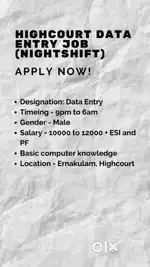 Data entry job night shift