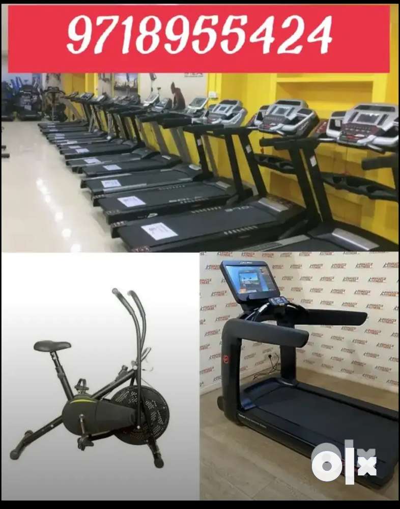 All home use treadmill and exercise cycle