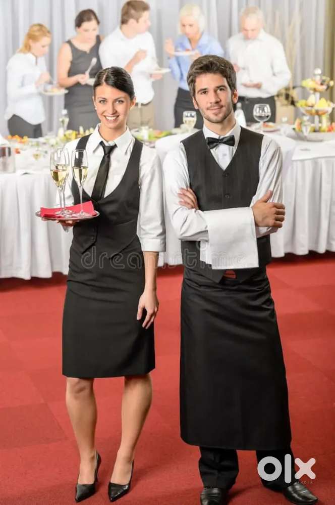 Waiter service/ welcoming/ entry work for boys and girls