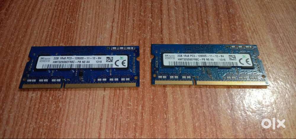 Ego Laptop RAM two pieces of 2gb 1Rx8 pc3