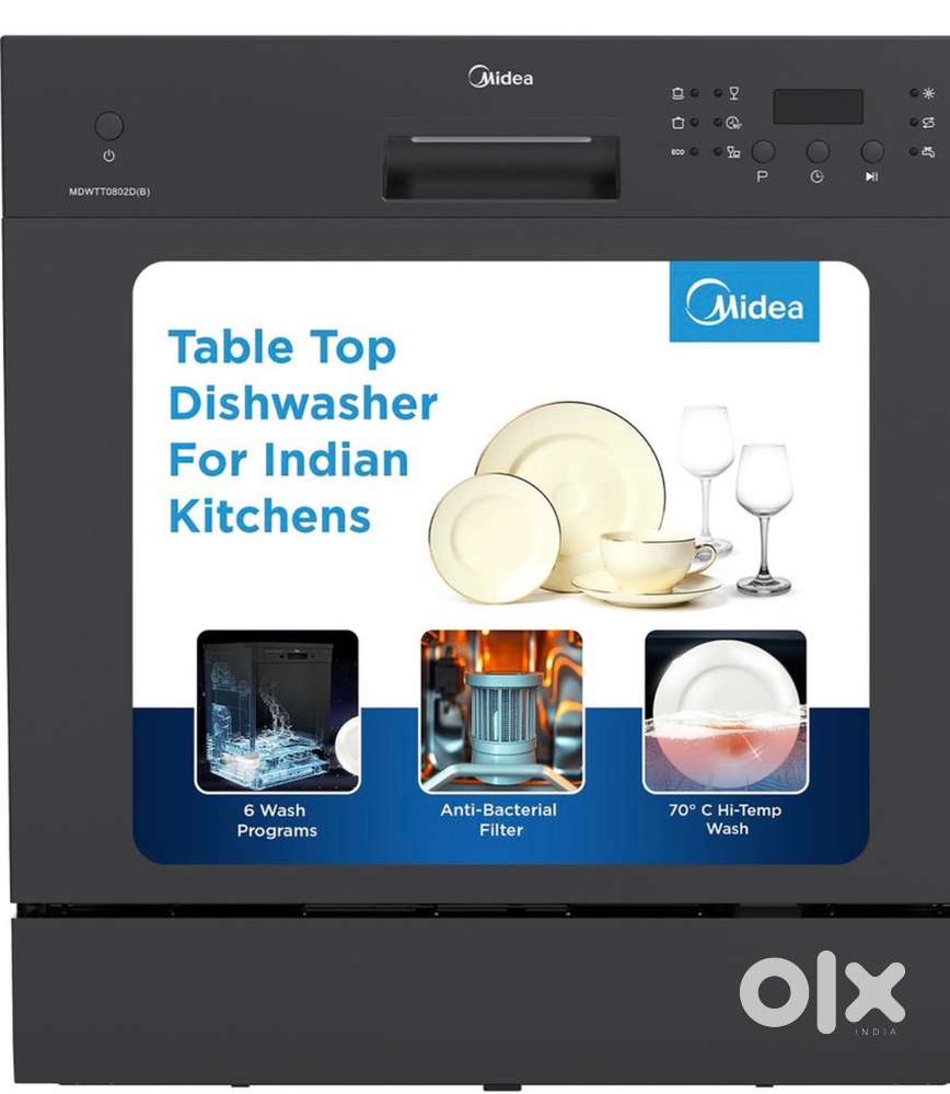 Midea 8 place setting dishwahser black