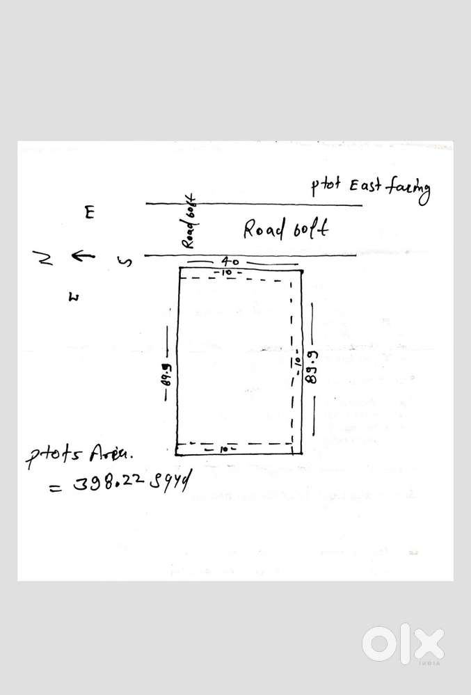 For Sale plot 400 Gaj 60Ft Road Engineer 6D Mansarovar Jaipur
