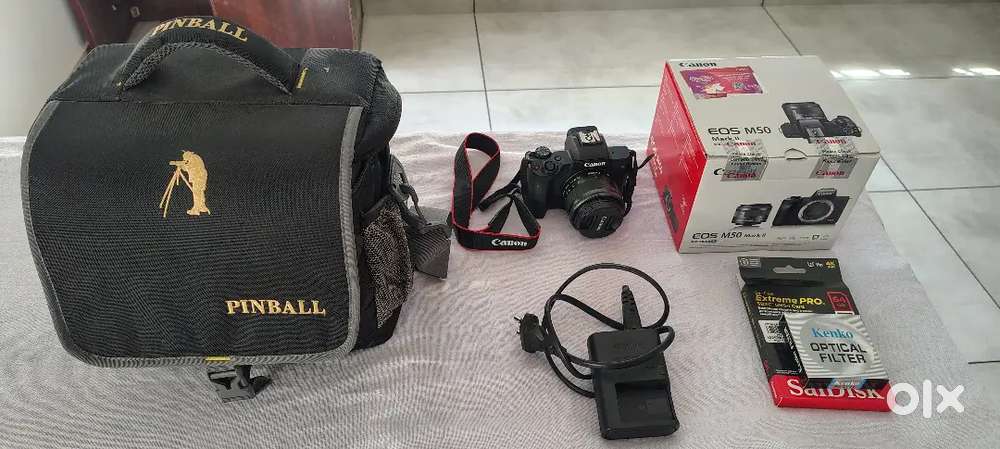 Rarely used Canon EOS M50 Mark 2 4k Mirrorless Camera