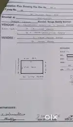 45000 per yard comercial FULL LRS PAID plot 40&30 feet road BADANGPET