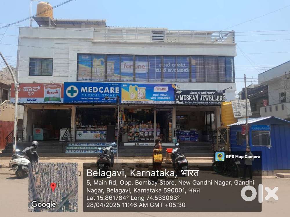 1000 sqft Office space or Godown in New Gandhi Nagar , Belagavi.