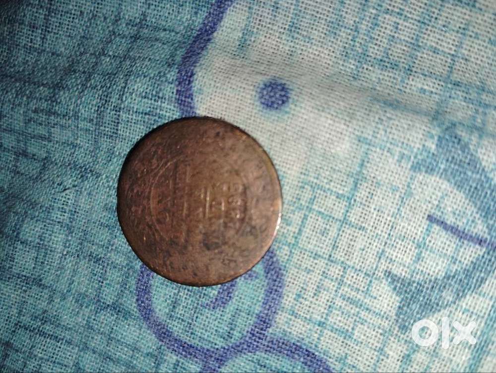 British Indian copper coin