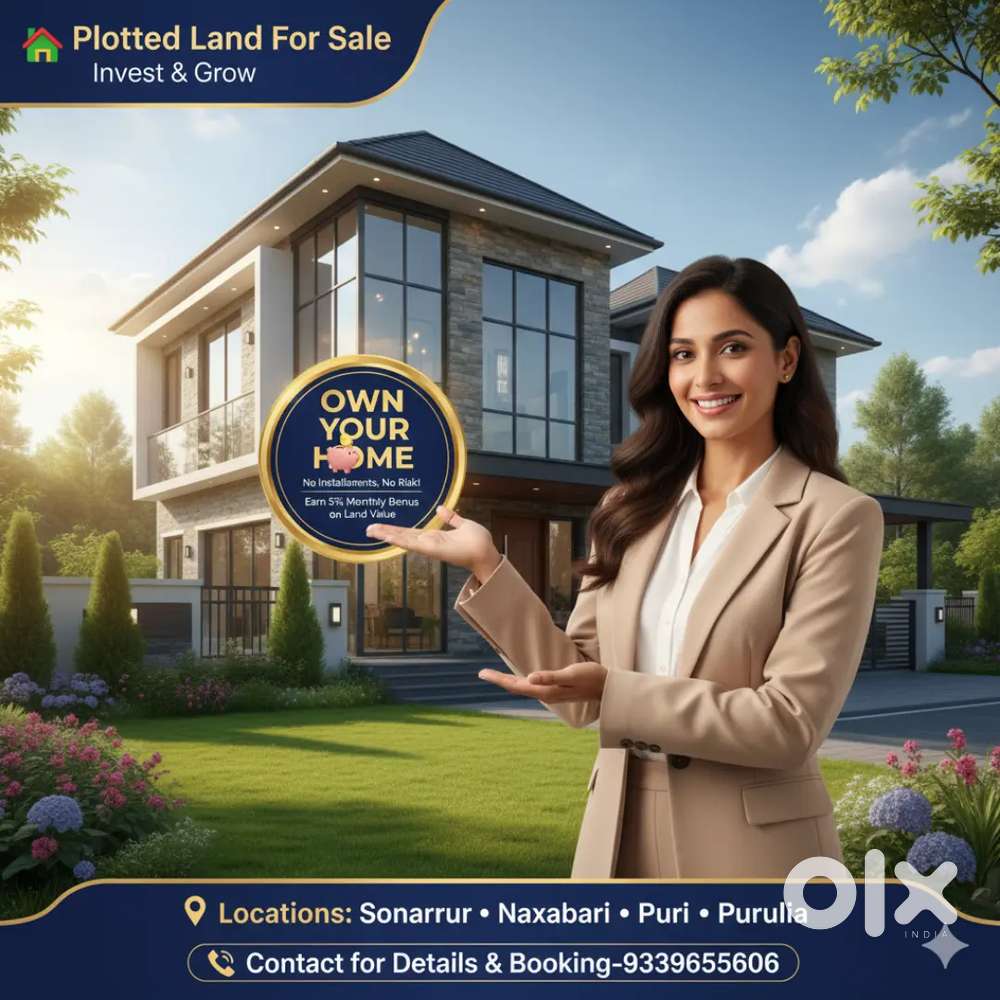 Plotted Farmland available for sale near Joka Swaminarayan temple