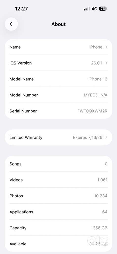 iPhone 16 256 gb