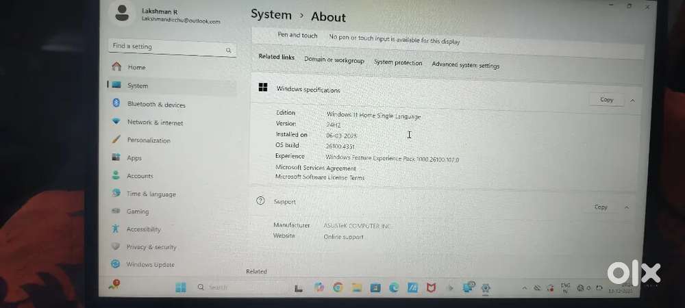 ASUS Vivobook Go 14, AMD Ryzen 3 7320U, 8GB RAM, 512GB SSD