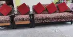 Sofa set 3+2 solid Teak wood