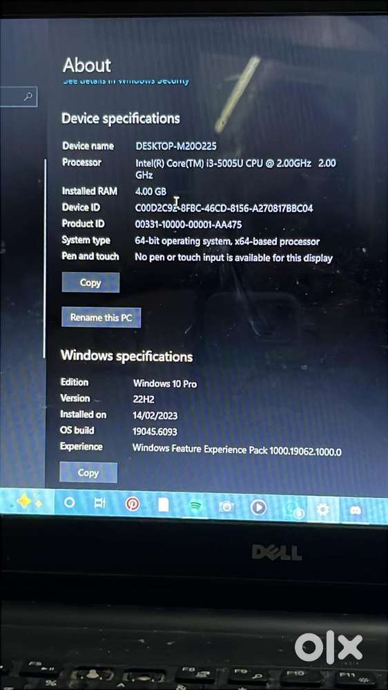 Dell inspiron 15 4gb/1TB