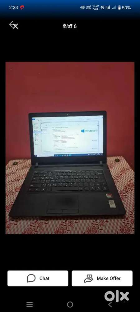 Laptop lenovo 2gp ram pen touch processor good condition