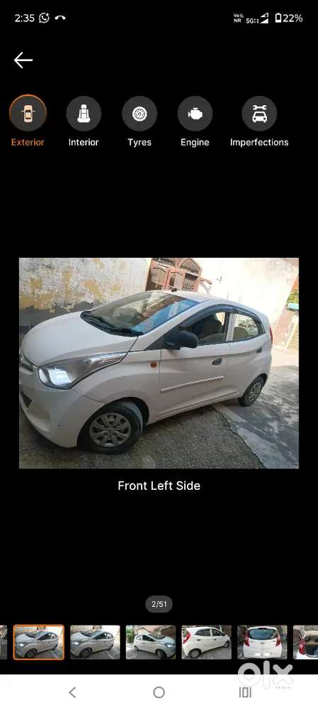 Call for sell single handed car petrol Eon 2013 petrol Era